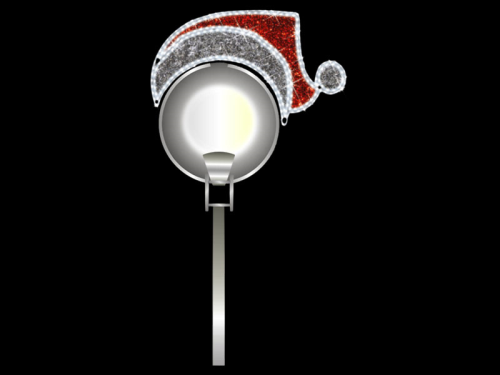 Weihnachtsmütze – schmückt jede Laterne