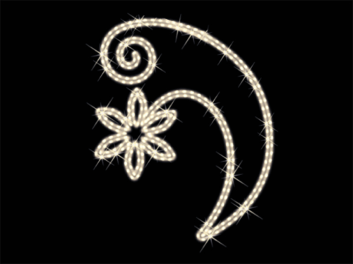 Mastmotiv "Geschwungene Blumen S"