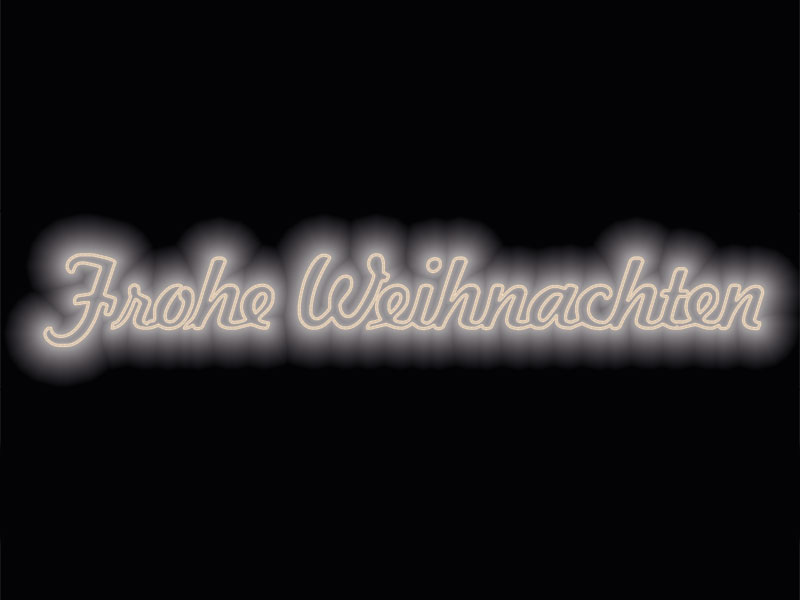 Weihnachtliche Schriftmotive 2D