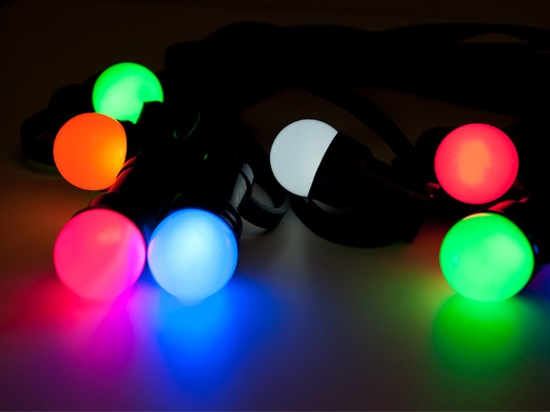 Partylichterketten mit E27-Fassung